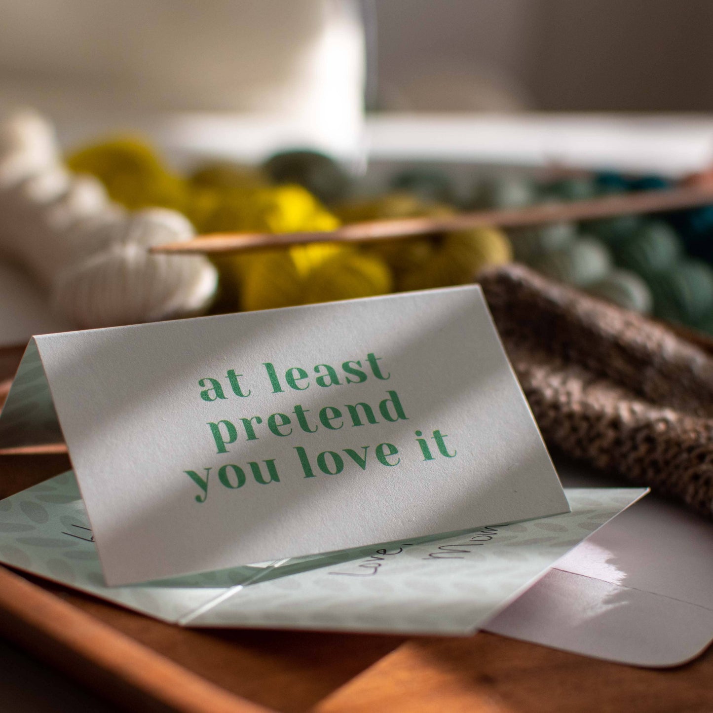 binkwaffle "At Least Pretend You Love It"  Care Instruction Cards Paper products