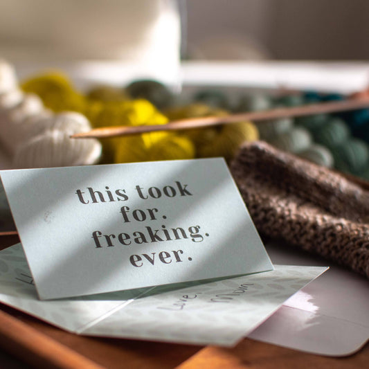 binkwaffle "This Took For. Freaking. Ever."  Care Instruction Cards Paper products