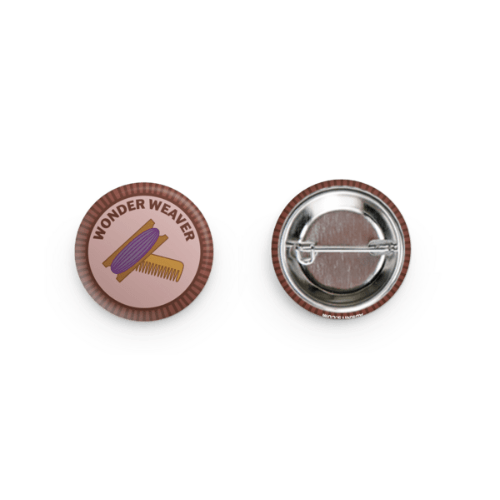 Camp Stitchwood Wonder Weaver Merit Badge Pin