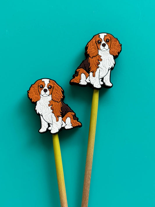 Comma Craft Co Knitting Needle Point Protectors  Cav King Charles Spaniel Notions and Tools