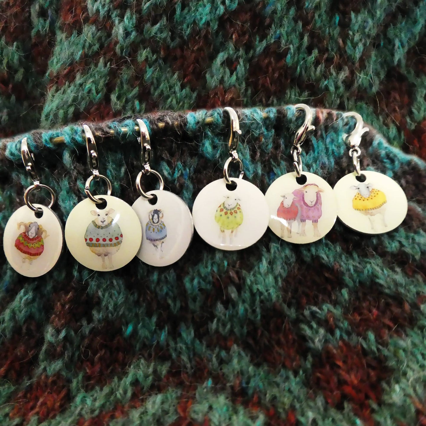 Emma Ball Ltd Sheep In Sweaters Crochet Stitch Markers (Set of 6)