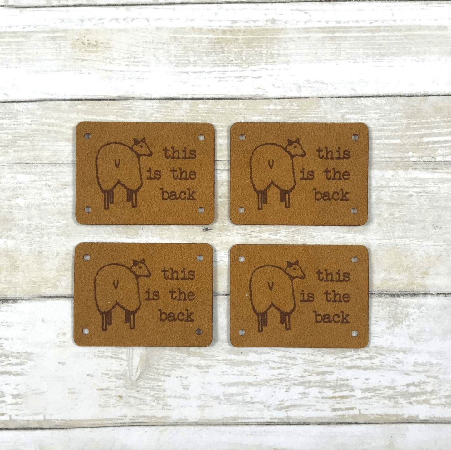 Katrinkles Faux Suede "Backside" Tag Set Tags and Cards