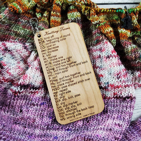 Katrinkles Knitting Terms Tool Knitting Guide