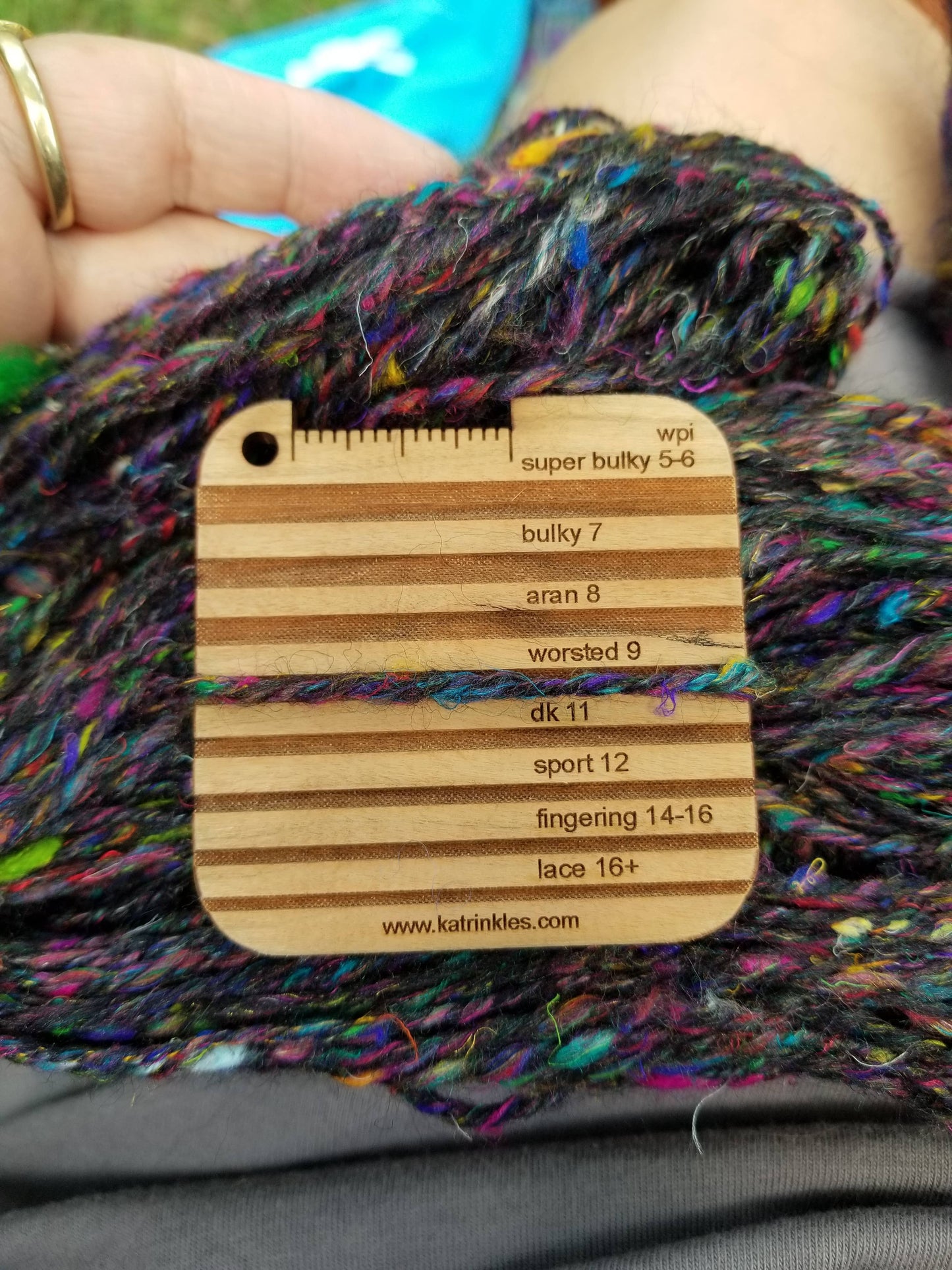 Katrinkles Wraps Per Inch Yarn Weight Gauge Mini Tool Notions and Tools