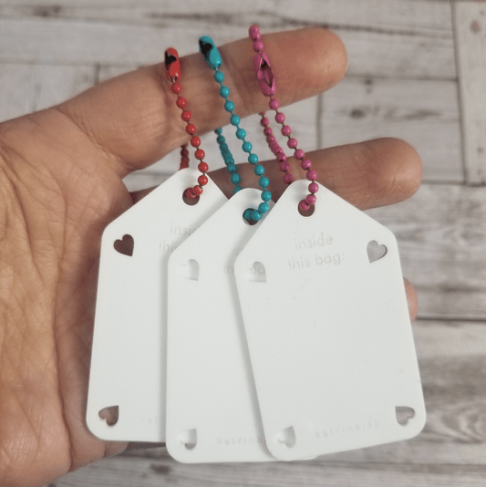 Katrinkles Write On / Wipe Off Acrylic White Project Bag Tags Notions and Tools