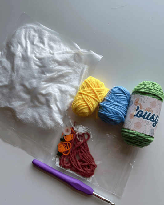 Lousy Llama Creations Learn to Crochet Beginner Dinosaur Crochet Kit Craft Kits