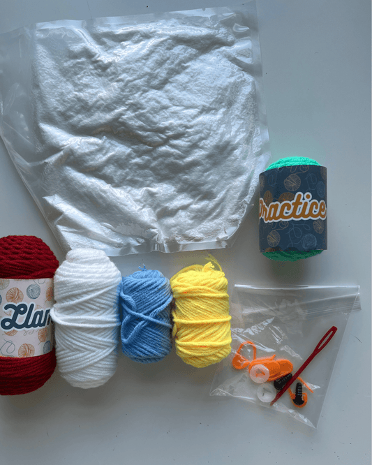 Lousy Llama Creations Learn to Crochet Beginner Parrot Crochet Kit Craft Kits