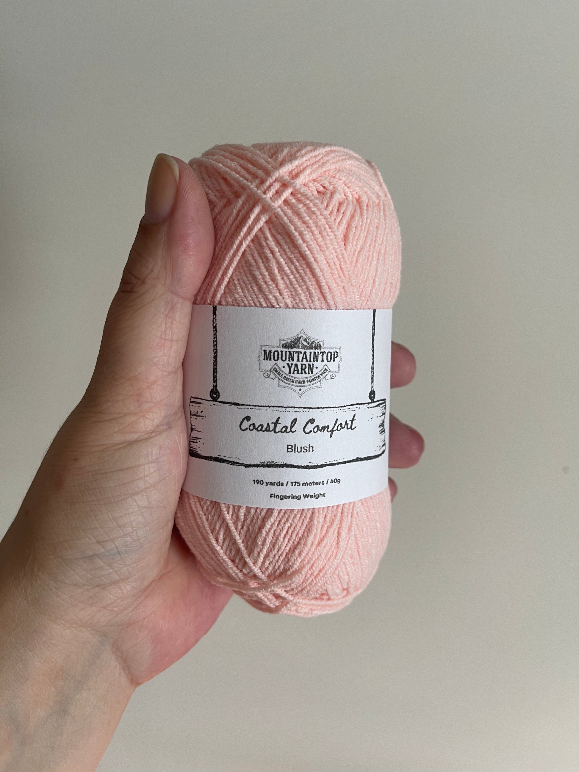 Mountaintop Yarn Blush Coastal Comfort - Cotton and Acrylic Blend Yarn Yarn