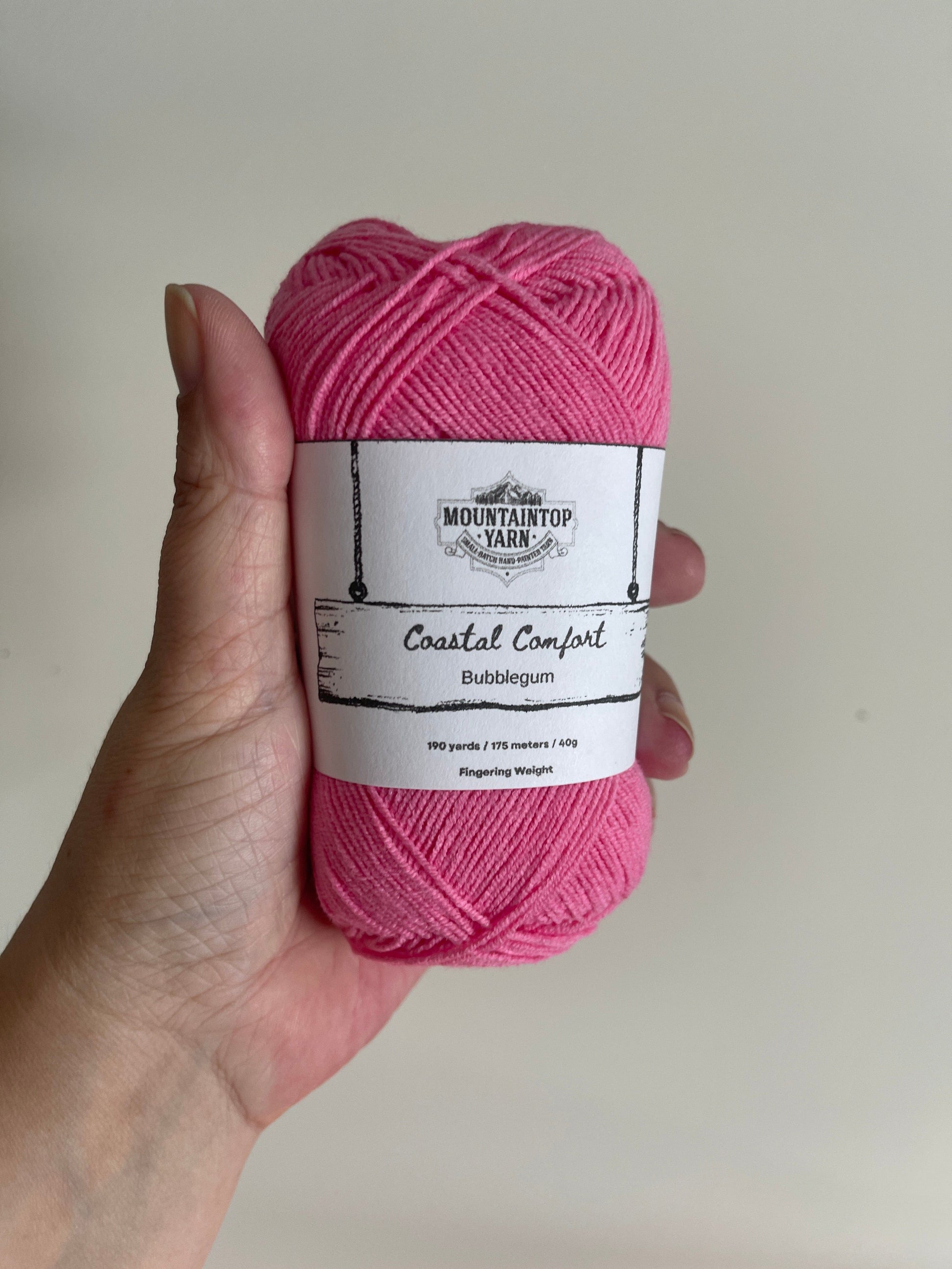 Mountaintop Yarn Bubblegum Coastal Comfort - Cotton and Acrylic Blend Yarn Yarn