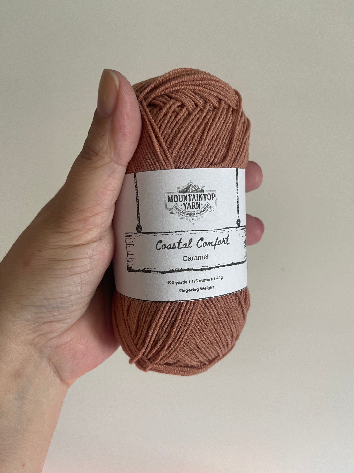 Mountaintop Yarn Caramel Coastal Comfort - Cotton and Acrylic Blend Yarn Yarn