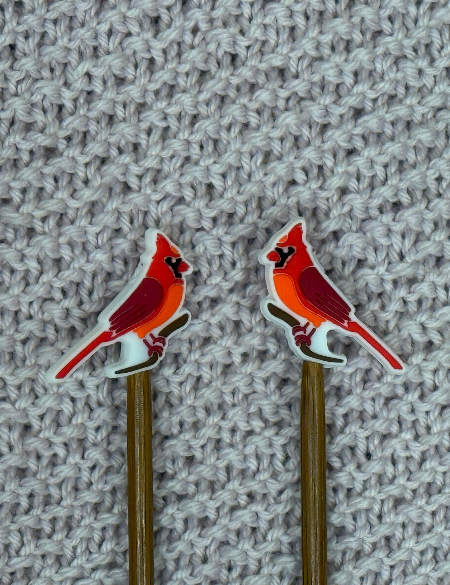 Mountaintop Yarn Cardinal on Branch - Point Protectors Point Protectors