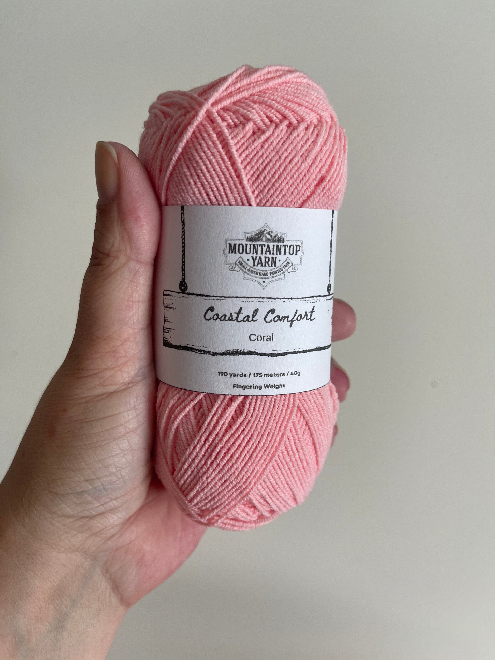 Mountaintop Yarn Coral Coastal Comfort - Cotton and Acrylic Blend Yarn Yarn