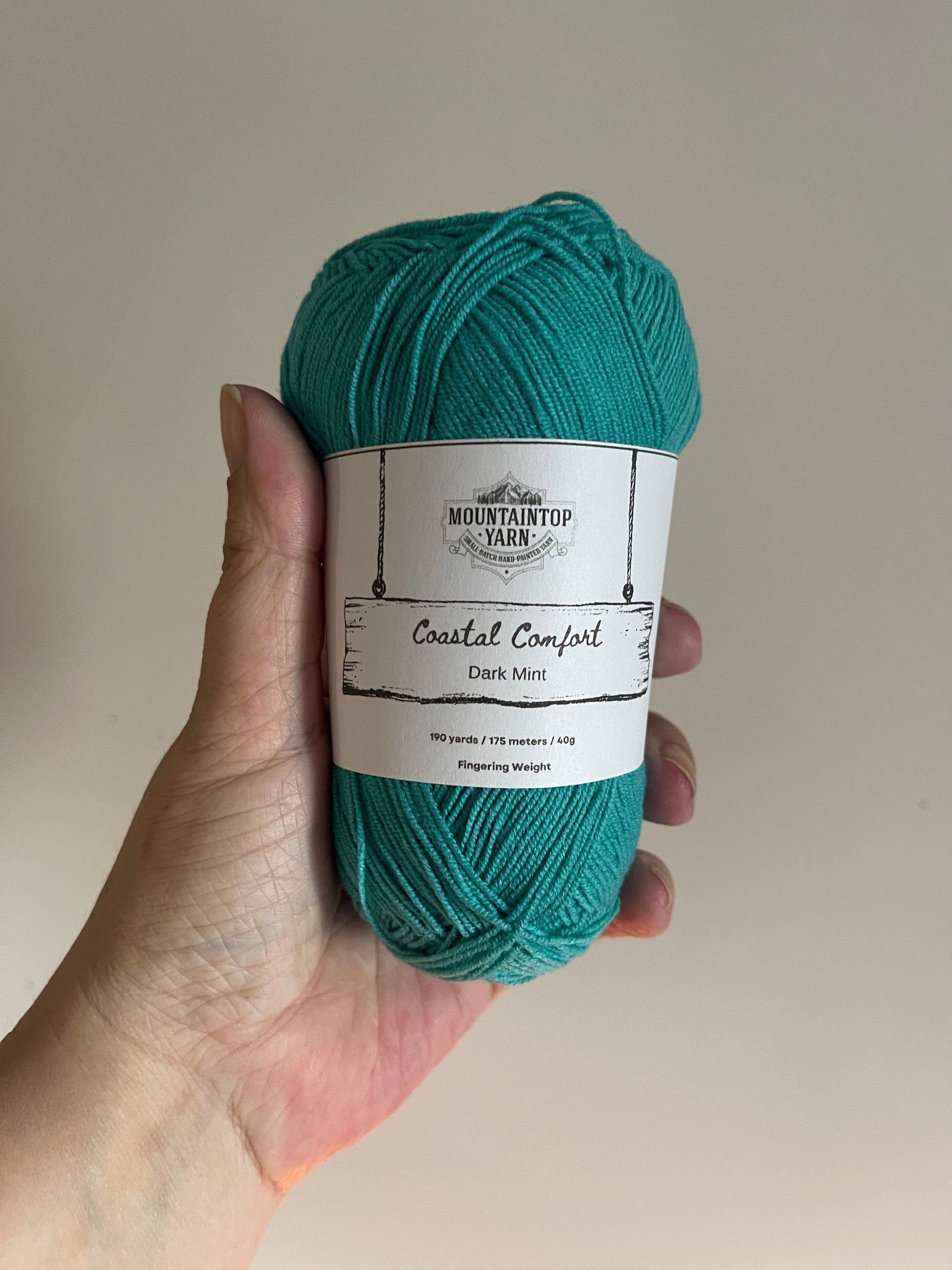 Mountaintop Yarn Dark Mint Coastal Comfort - Cotton and Acrylic Blend Yarn Yarn