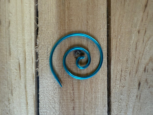 Mountaintop Yarn Enchanted Teal Stardust Spiral Cable Needles Needles