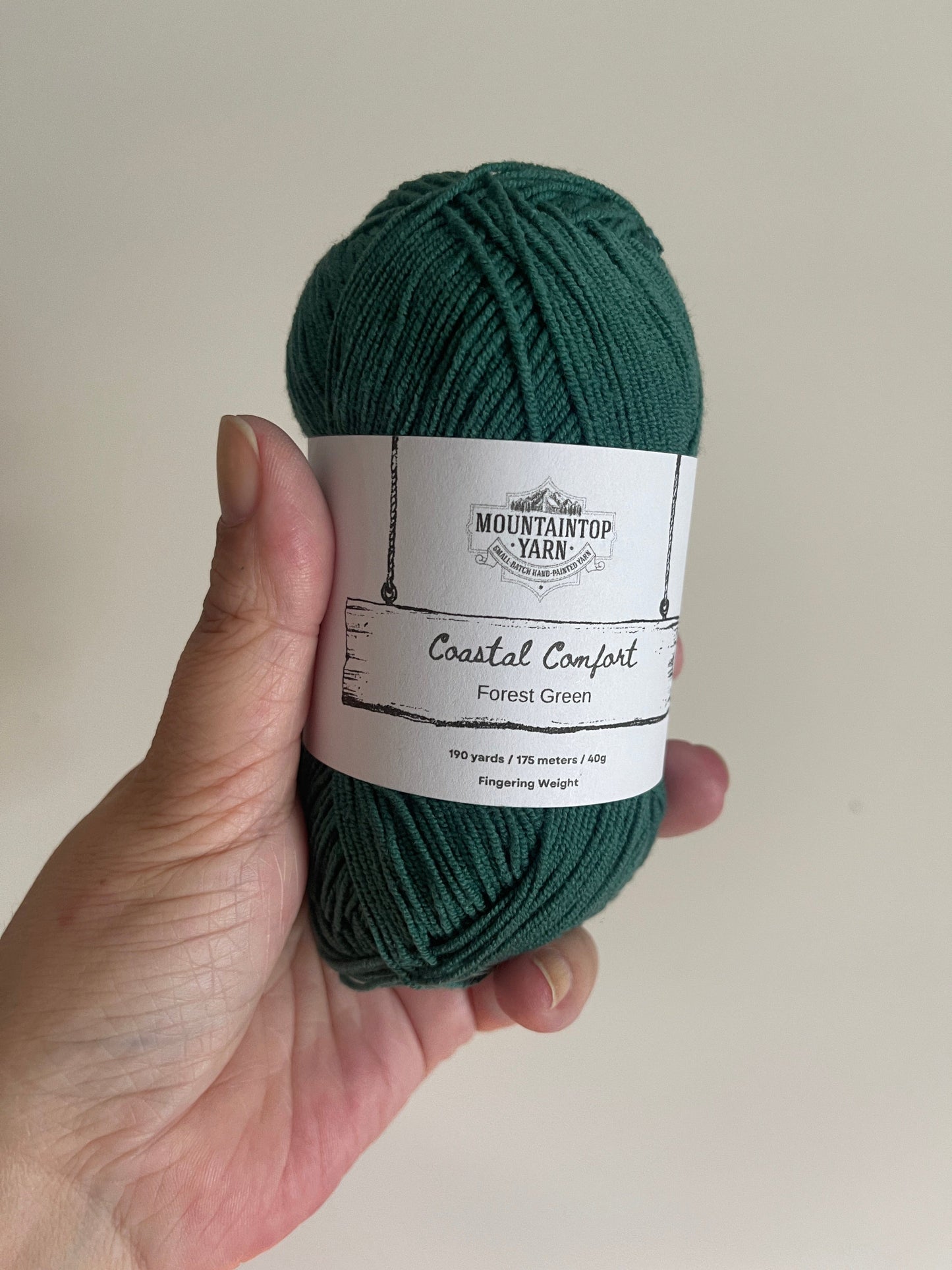 Mountaintop Yarn Forest Green Coastal Comfort - Cotton and Acrylic Blend Yarn Yarn