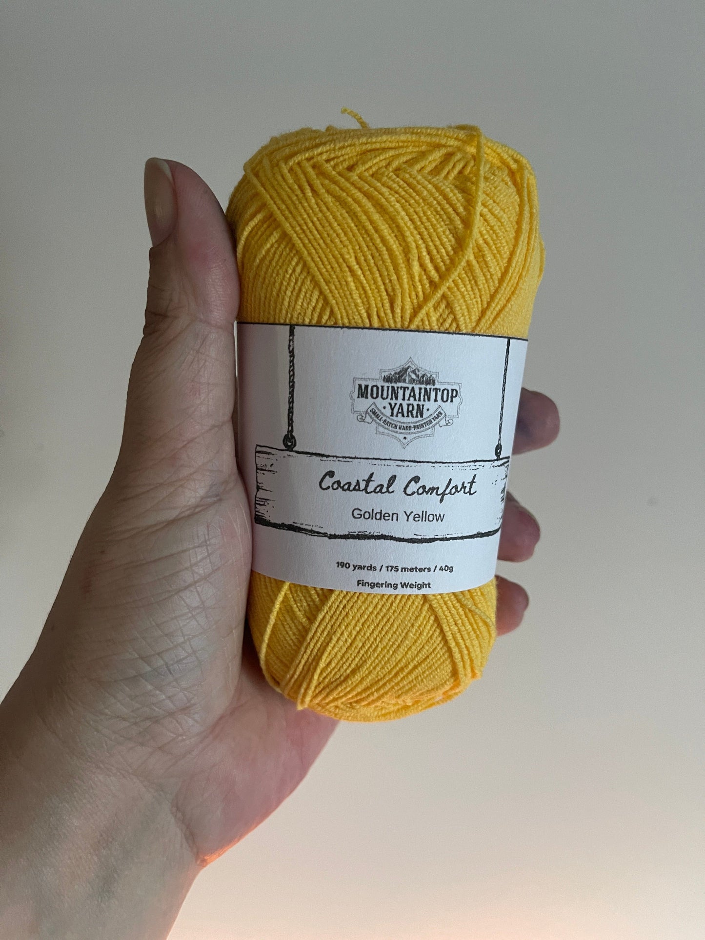 Mountaintop Yarn Golden Yellow Coastal Comfort - Cotton and Acrylic Blend Yarn Yarn
