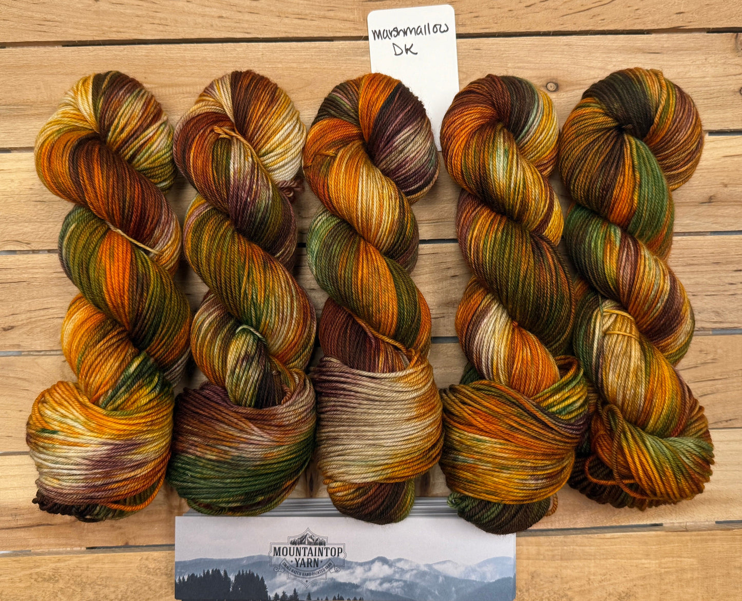 Mountaintop Yarn Marshmallow Select DK Autumn’s Rainbow Yarn