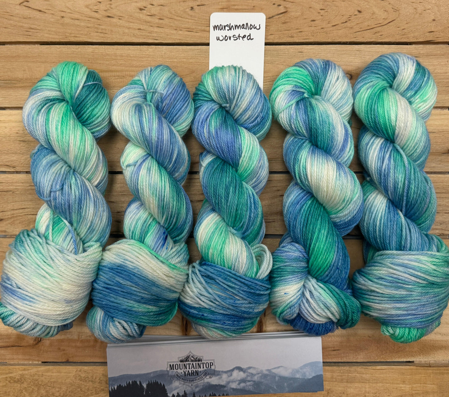 Mountaintop Yarn Marshmallow Select Worsted Sea Glass Yarn