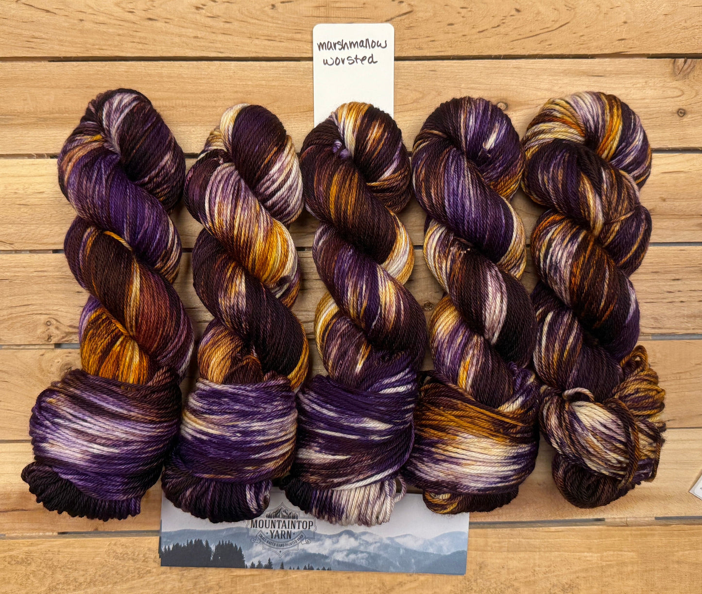 Mountaintop Yarn Marshmallow Worsted Fall Leaves Yarn