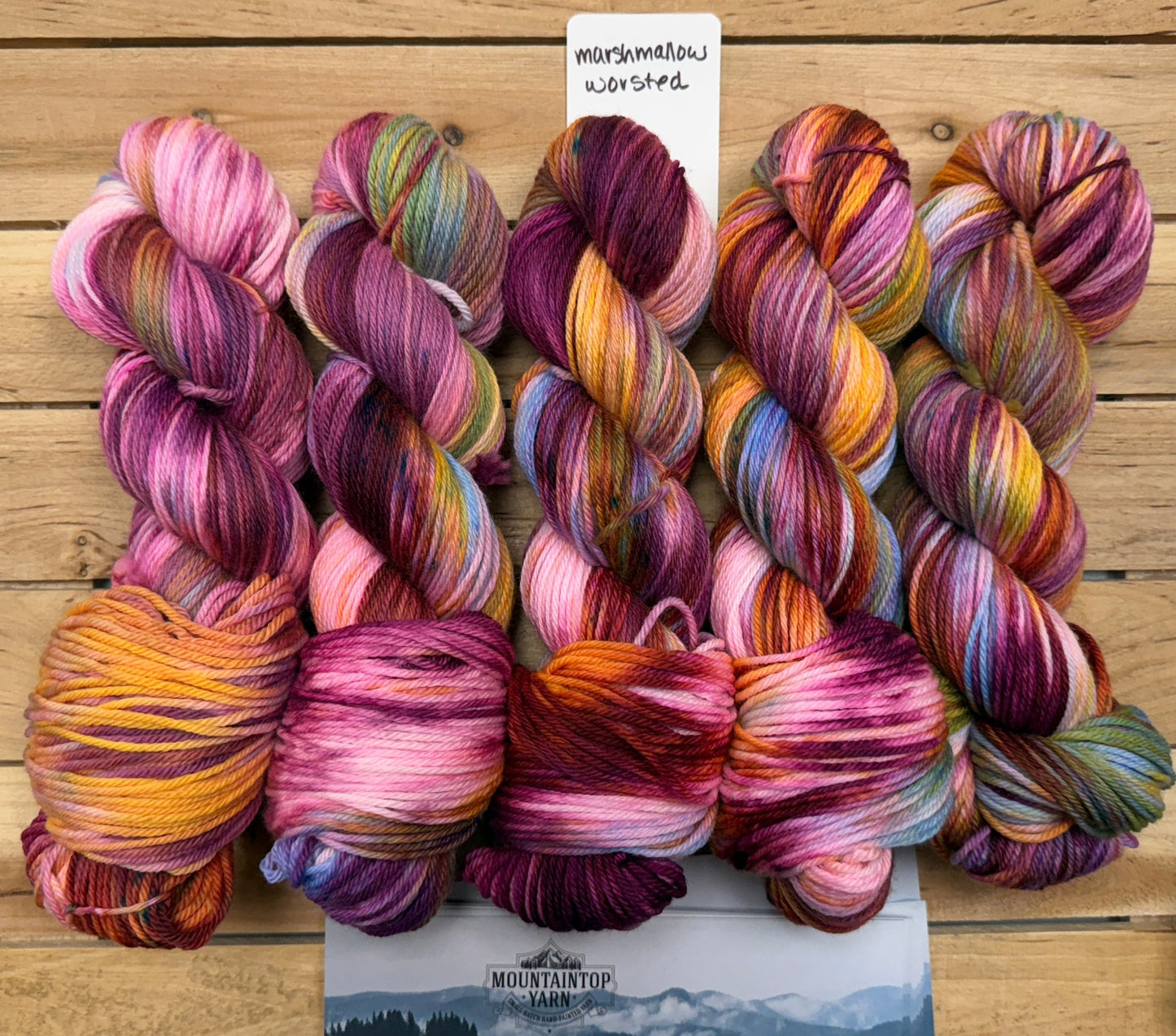Mountaintop Yarn Marshmallow Worsted Glass Gem Corn Yarn