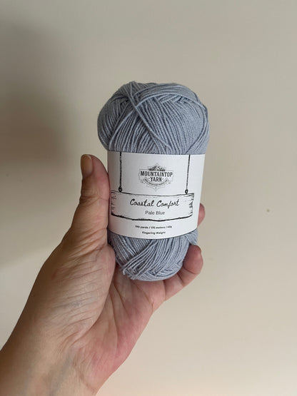 Mountaintop Yarn Pale Blue Coastal Comfort - Cotton and Acrylic Blend Yarn Yarn