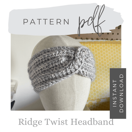 Mountaintop Yarn Ridge Twist Headband Pattern Needlecraft Patterns