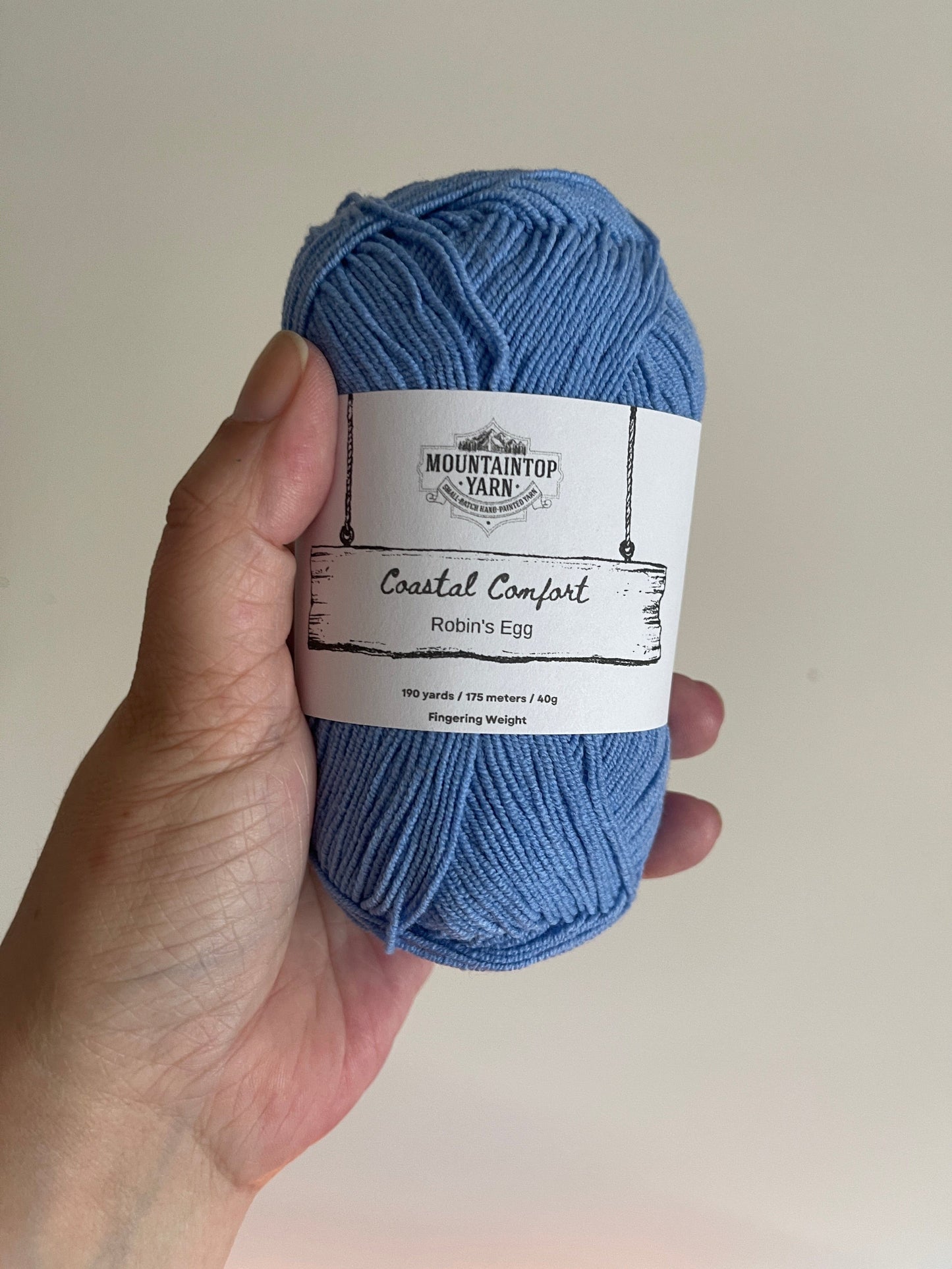 Mountaintop Yarn Robin's Egg Coastal Comfort - Cotton and Acrylic Blend Yarn Yarn