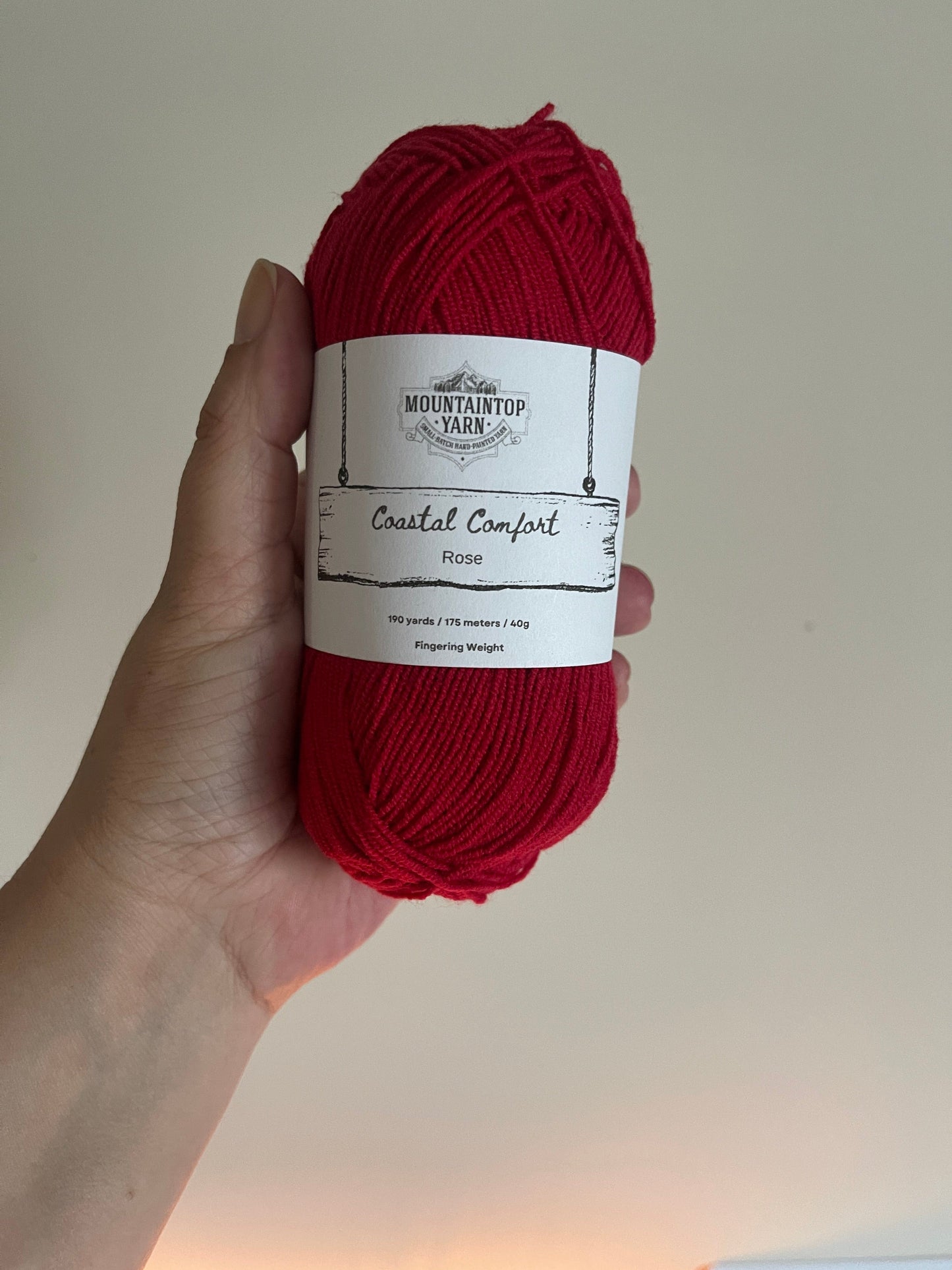 Mountaintop Yarn Rose Coastal Comfort - Cotton and Acrylic Blend Yarn Yarn