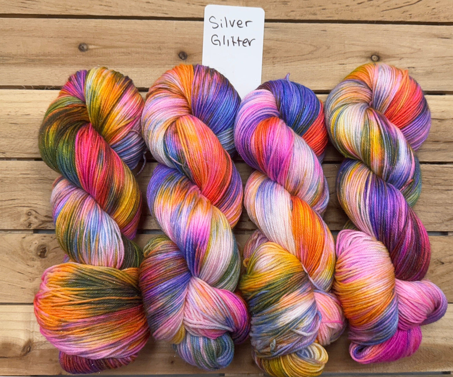 Mountaintop Yarn Silver Glitter Sock Unicorn Kisses Yarn