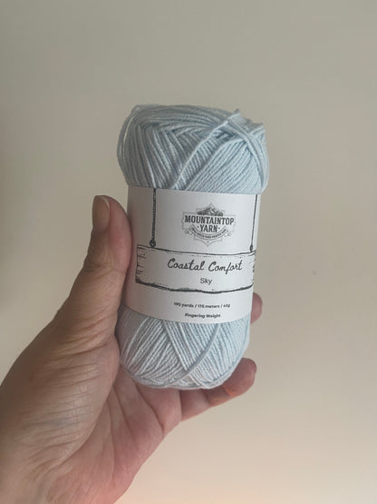 Mountaintop Yarn Sky Coastal Comfort - Cotton and Acrylic Blend Yarn Yarn