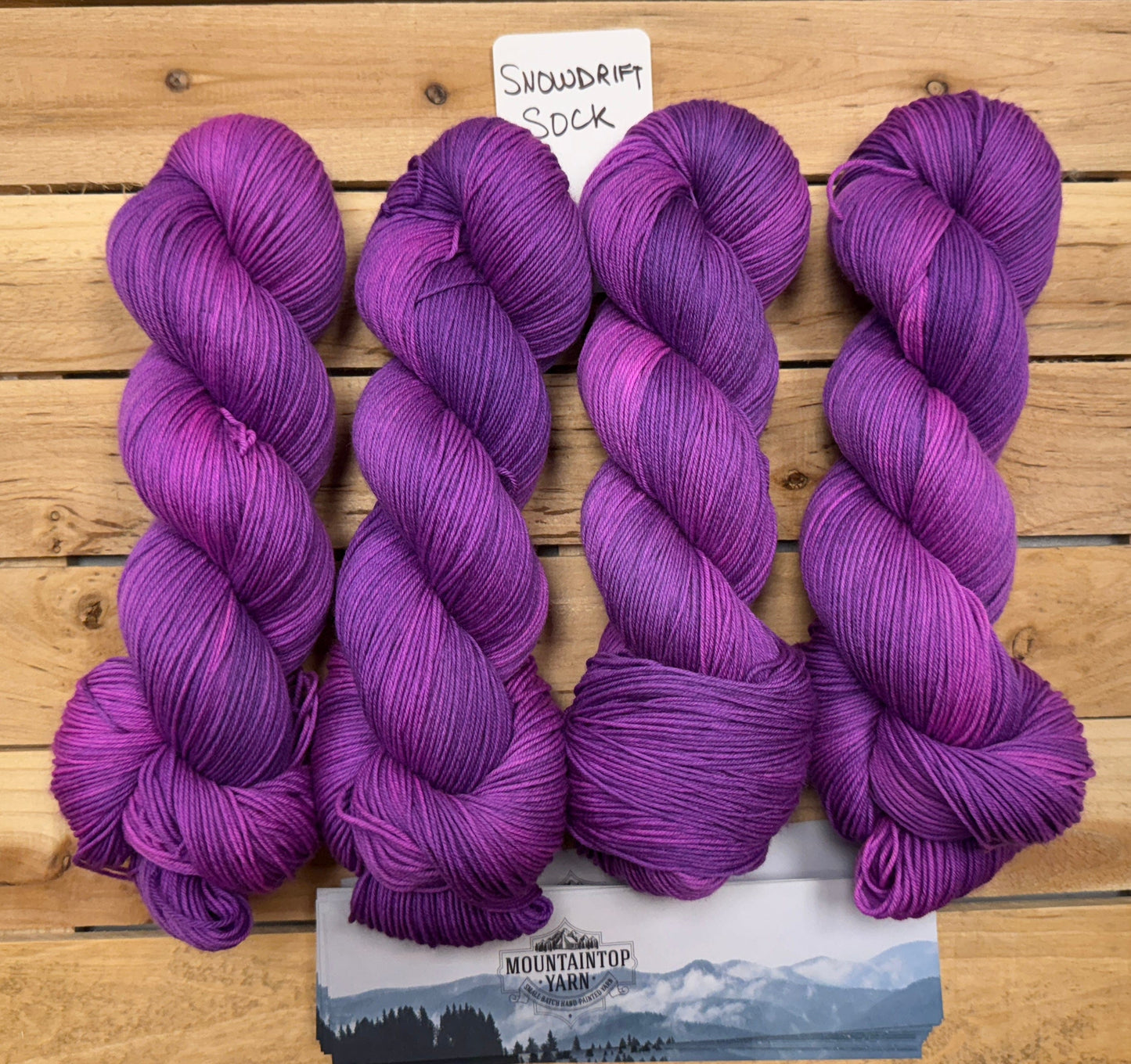 Mountaintop Yarn Snowdrift Select Sock Midnight Orchid Yarn