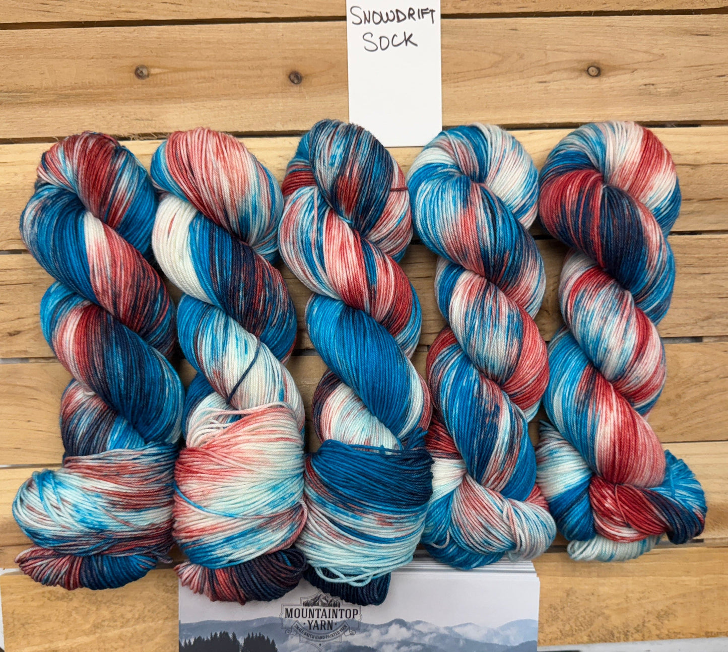 Mountaintop Yarn Snowdrift Select Sock Rocket Pop Yarn