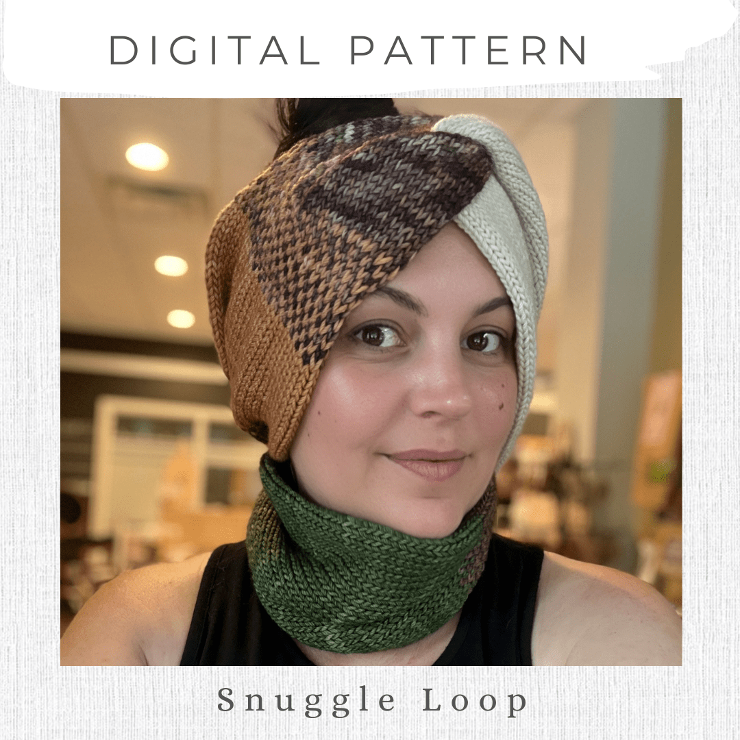 Mountaintop Yarn Snuggle Loop - Digital Knitting Pattern Needlecraft Patterns