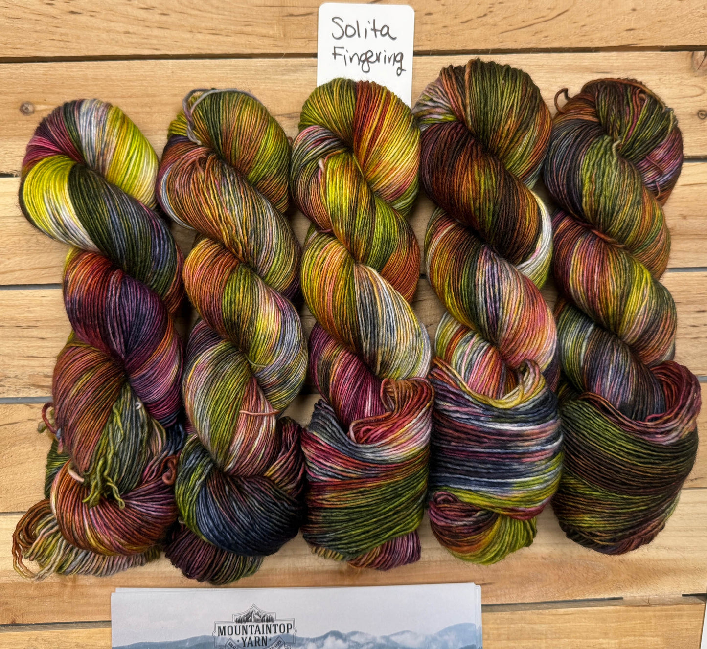 Mountaintop Yarn Solita Fingering Garden Witch Yarn