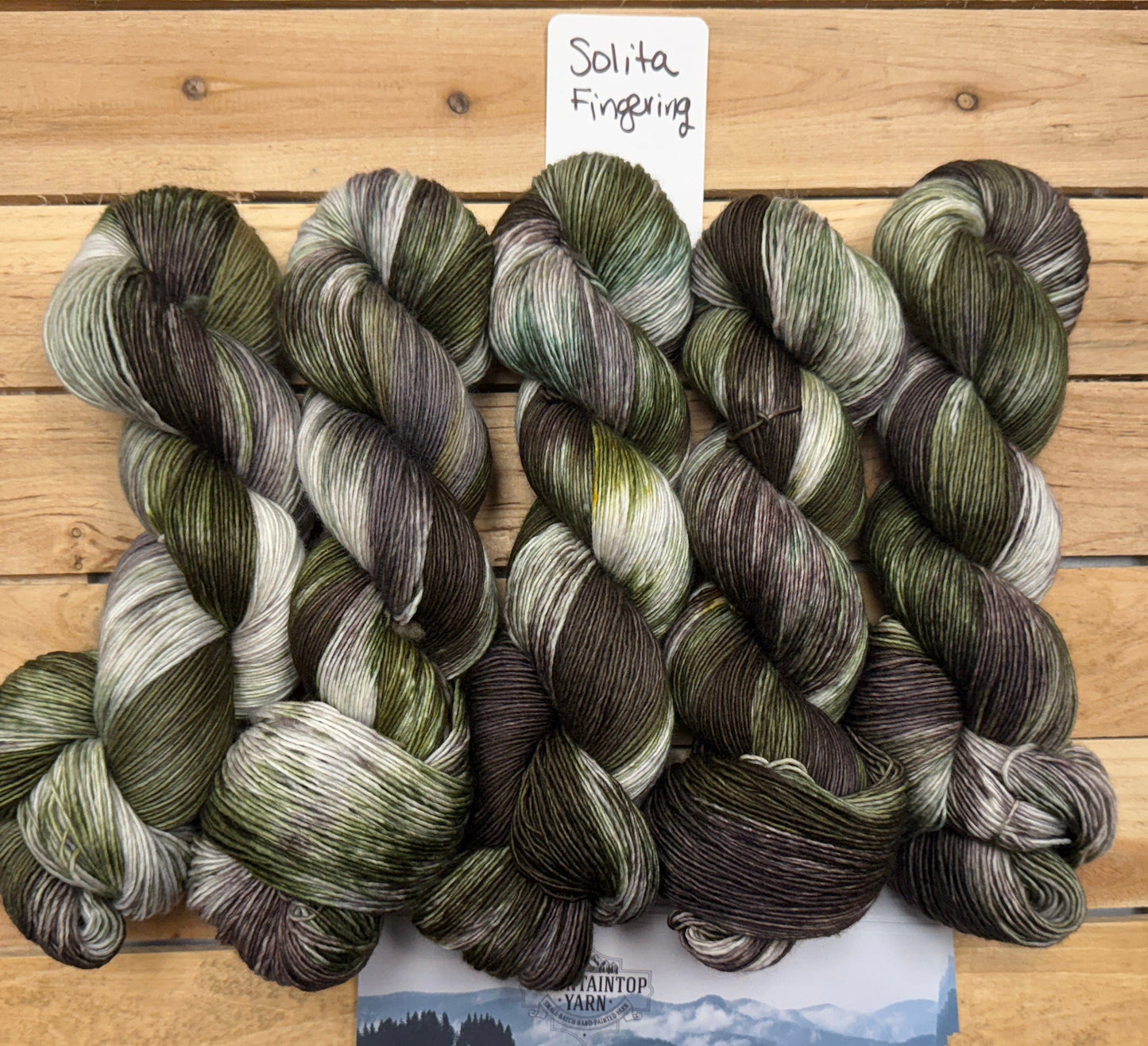 Mountaintop Yarn Solita Fingering Snowy Walk Yarn