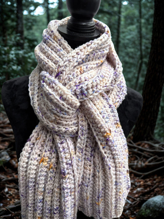 Mountaintop Yarn Sunday Stroll Scarf Bundle - Crochet Pattern and Yarn Kit Craft Kits