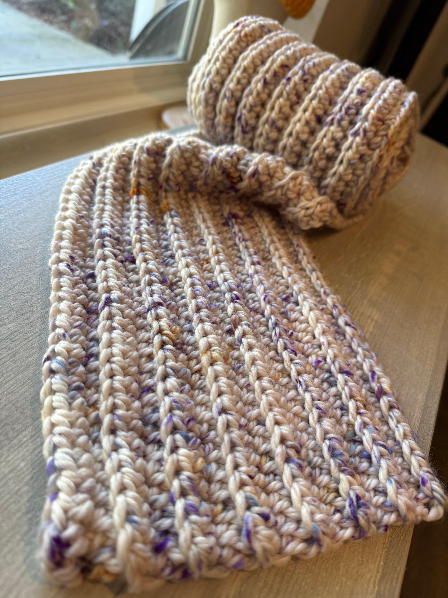 Mountaintop Yarn Sunday Stroll Scarf Bundle - Crochet Pattern and Yarn Kit Craft Kits