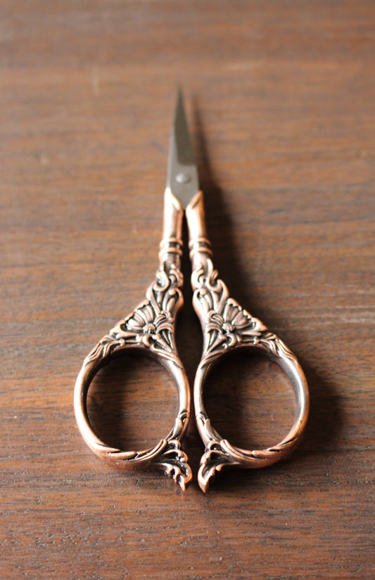 NNK Press Antique Copper Botanical Garden Scissors Scissors