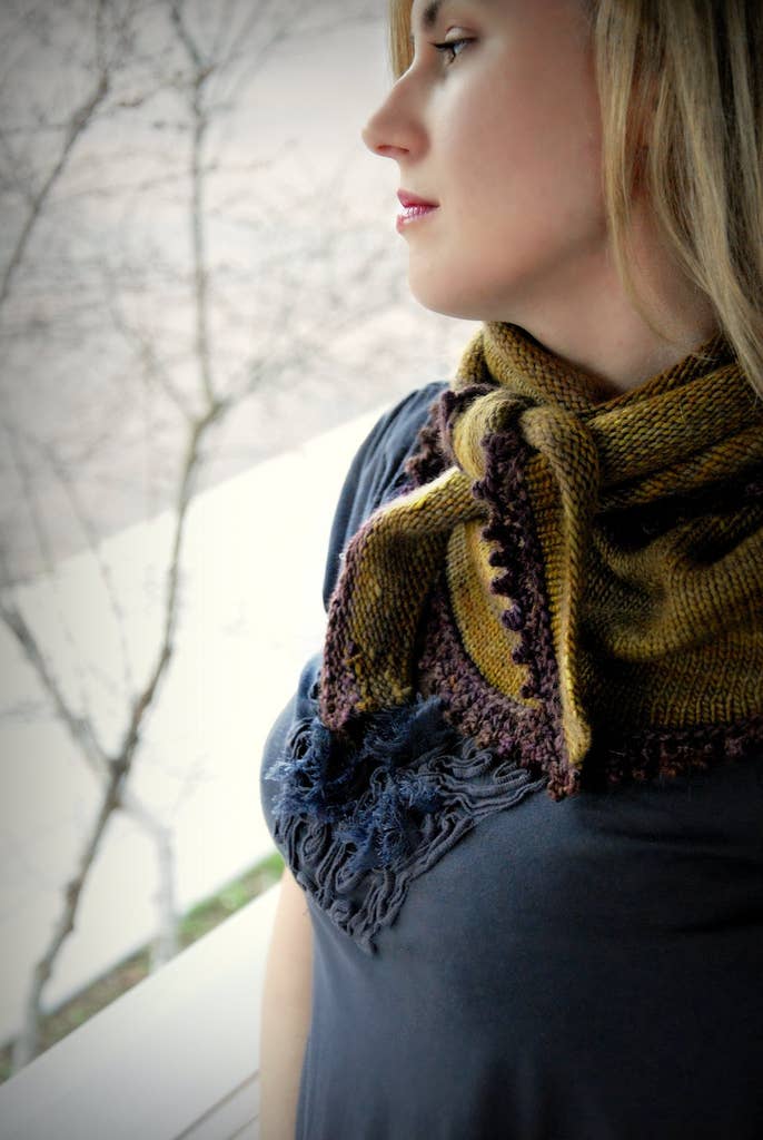 NNK Press Cosette Wrap Knitting Pattern Patterns