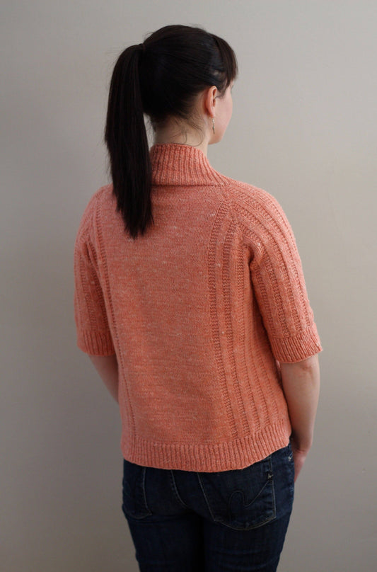 NNK Press Pack of 12 Spring Ribbed Cardigan Knitting Pattern Book