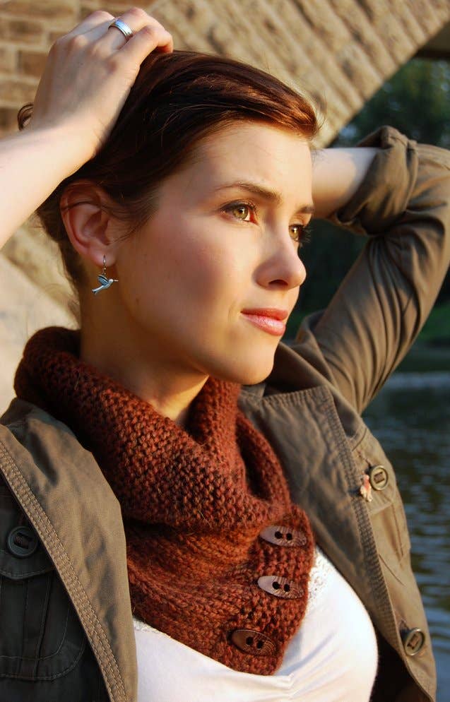 NNK Press Shawl Collared Cowl Knitting Pattern Patterns