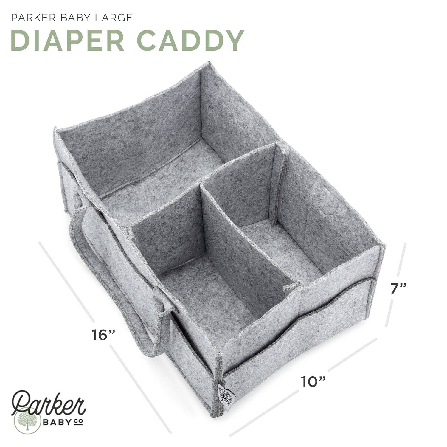 Parker Baby Co. Felt Diaper Caddy - The Perfect Project Caddy Project Bags