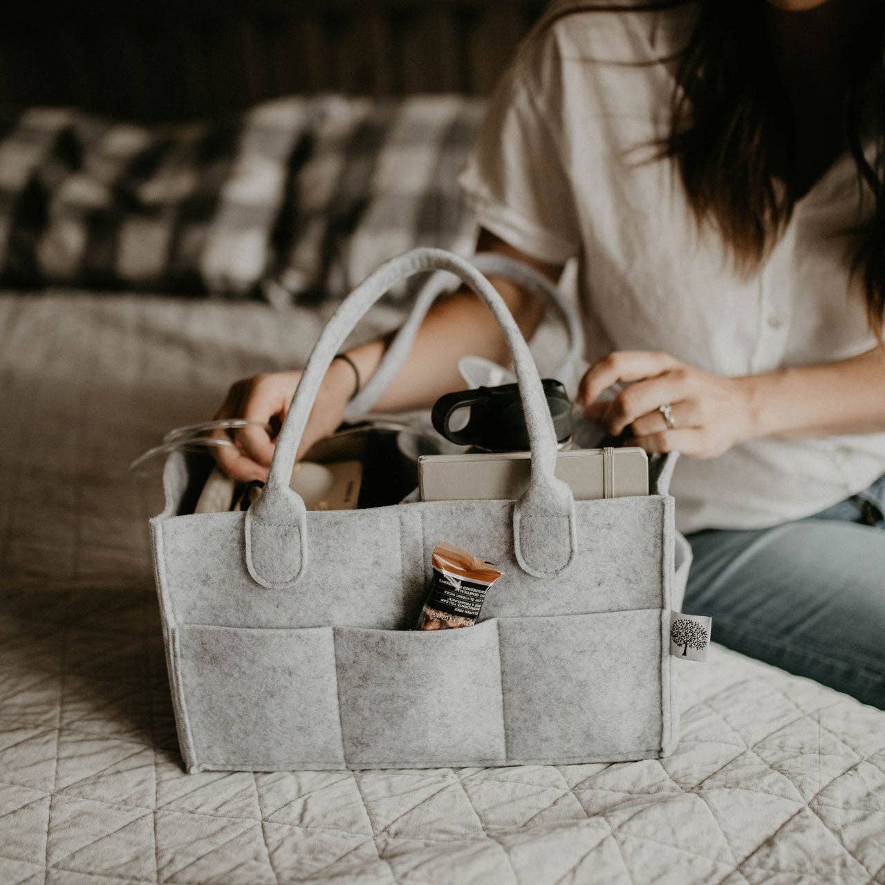 Parker Baby Co. Felt Diaper Caddy - The Perfect Project Caddy Project Bags