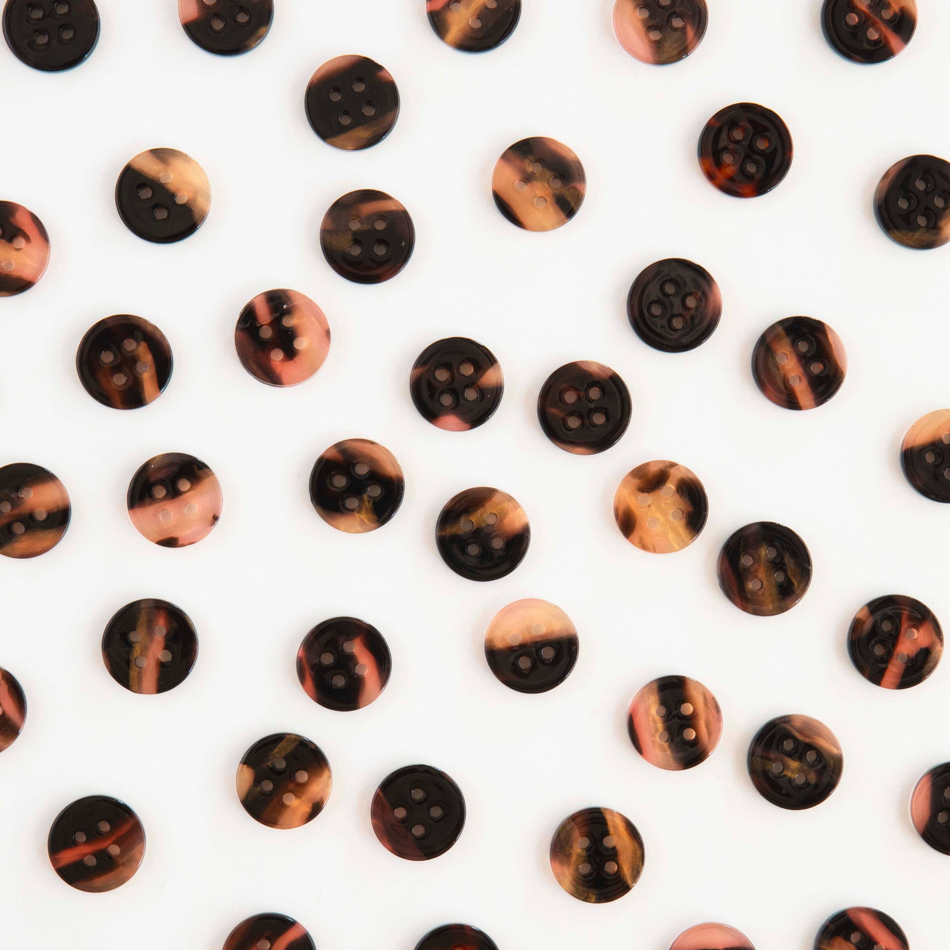 Sarah Hearts Tortoise Shell Small 5/8" Buttons Button