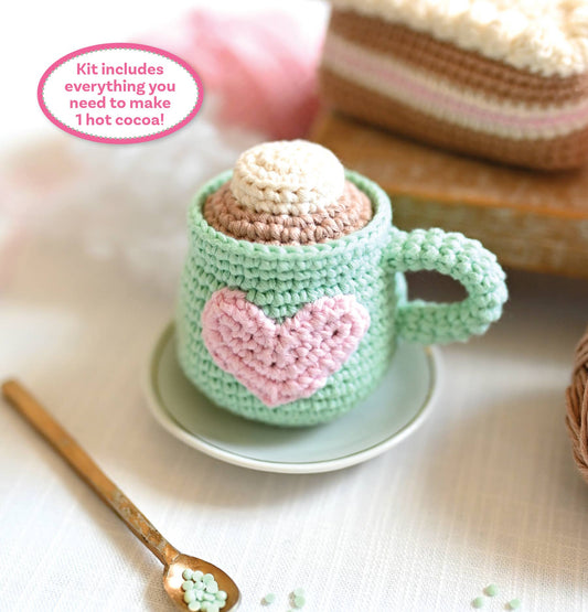 Schiffer Publishing Crochet Café Amigurumi Kit Hot Cocoa Craft Kits