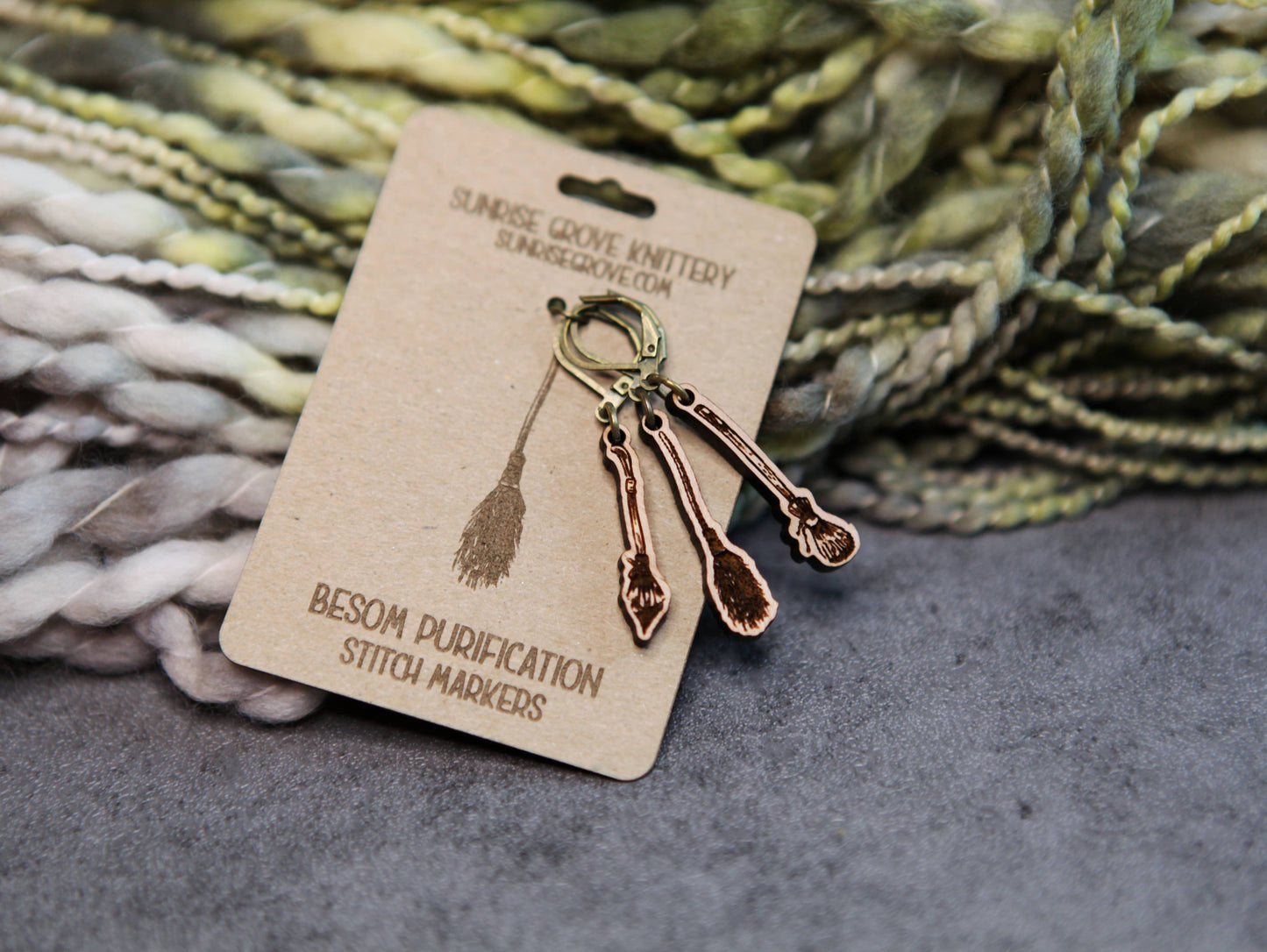 Sunrise Grove Broom Shape Knitting Progress Keepers & Stitch Markers Stitch markers