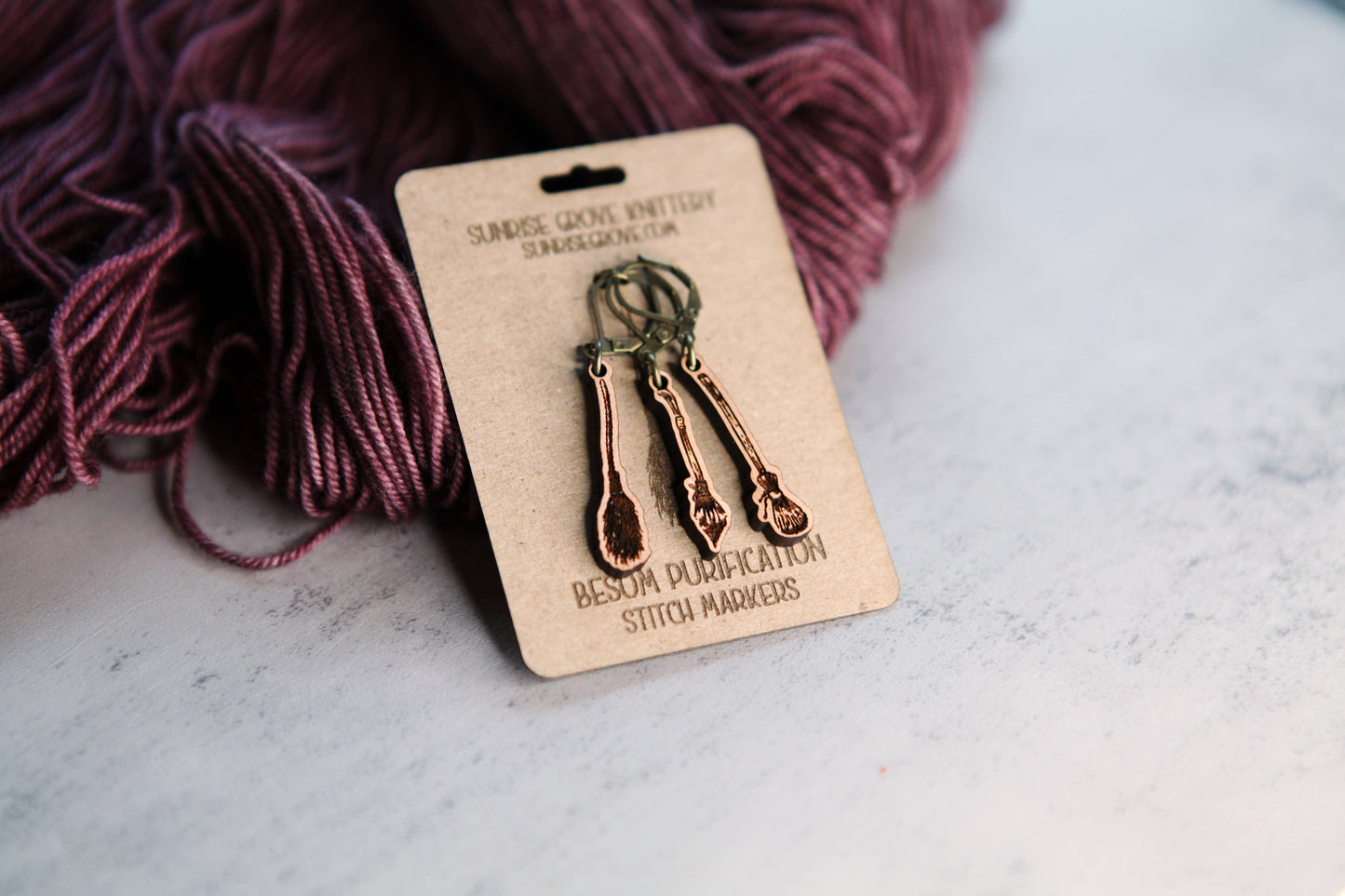 Sunrise Grove Broom Shape Knitting Progress Keepers & Stitch Markers Stitch markers