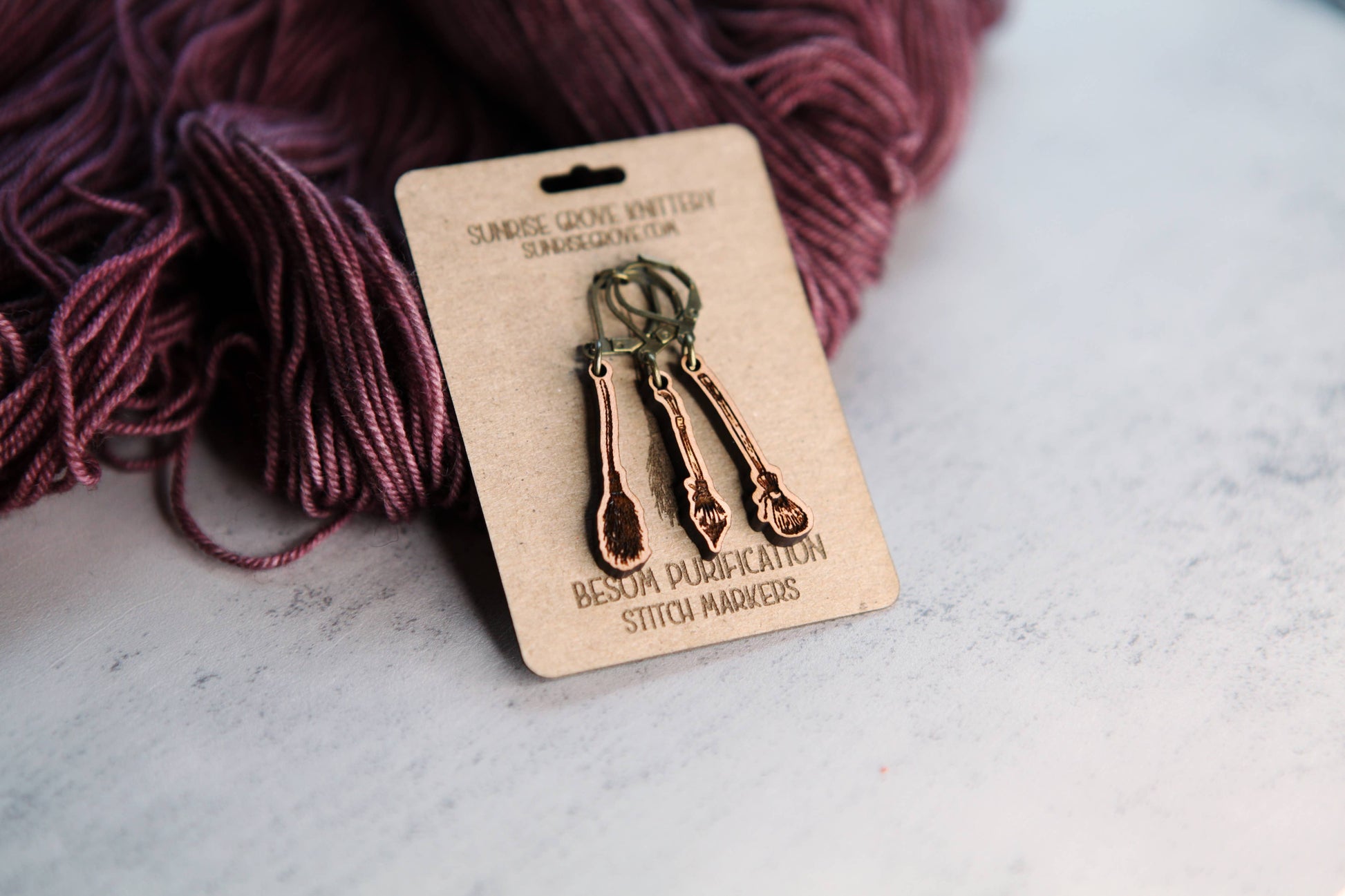 Sunrise Grove Broom Shape Knitting Progress Keepers & Stitch Markers Stitch markers