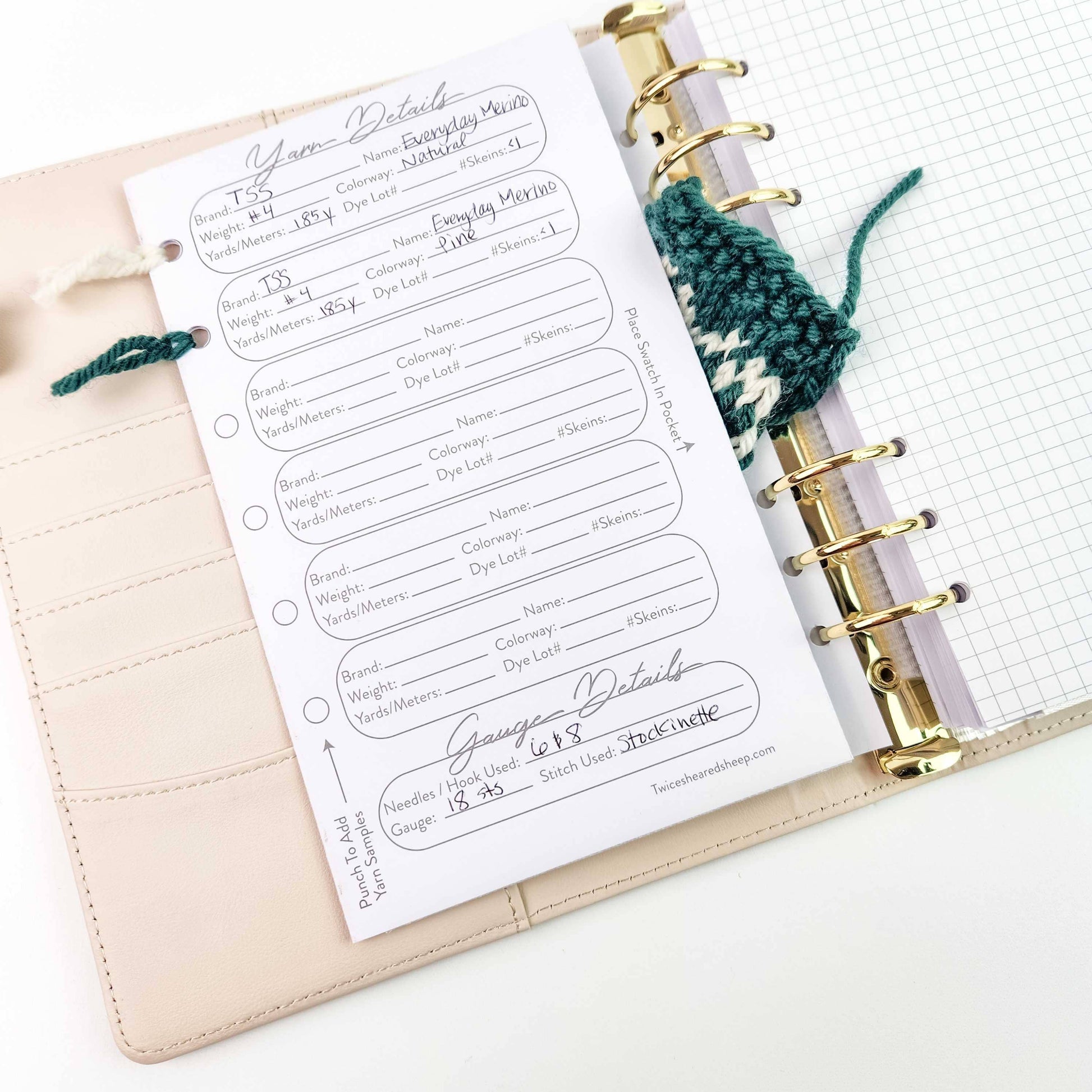 Twice Sheared Sheep Maisy Highland Cow Project Journal Planner for Knitters & Crocheters Journals