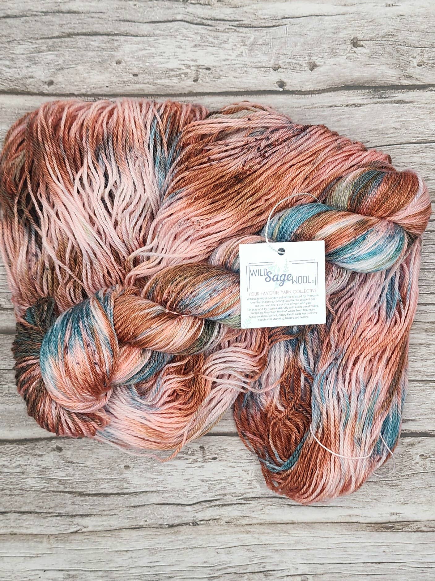 Wild Sage Wool Solstice Flame - Fingering - RTS Yarn